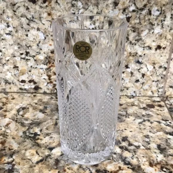 RCR RoyalCrystal Rock Cristallo Al Piombo Glass - Picture 1 of 3